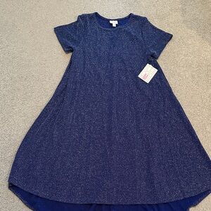 LuLaRoe Navy Blue Textured Top